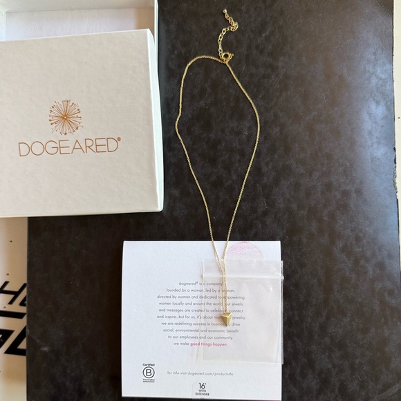 Dogeared You Are Mighty Pyramid Necklace gold dipped sterling silver - Picture 1 of 6
